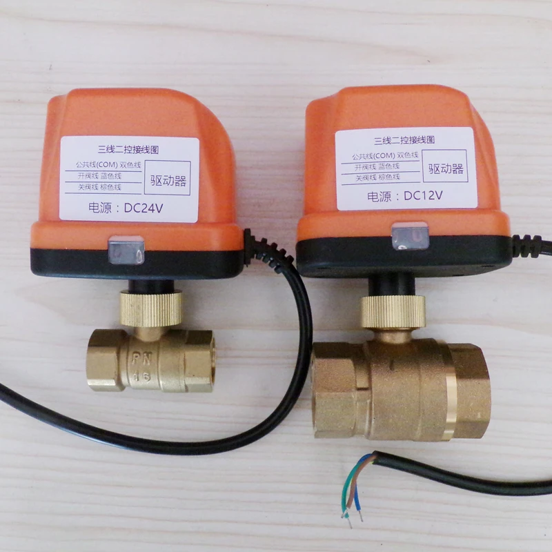 

Электрический двухсторонний клапан постоянного тока 12 В, 24 В, трехсторонний шаровой клапан, трехлинейный, один контрольный, 4 точки, 6 точек, 1...