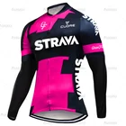 Женские осенние велосипедные Джерси STRAVA, велосипедные рубашки, велосипедные Джерси, спортивная одежда для гонок, одежда для горного велосипеда, велосипедная одежда с длинным рукавом