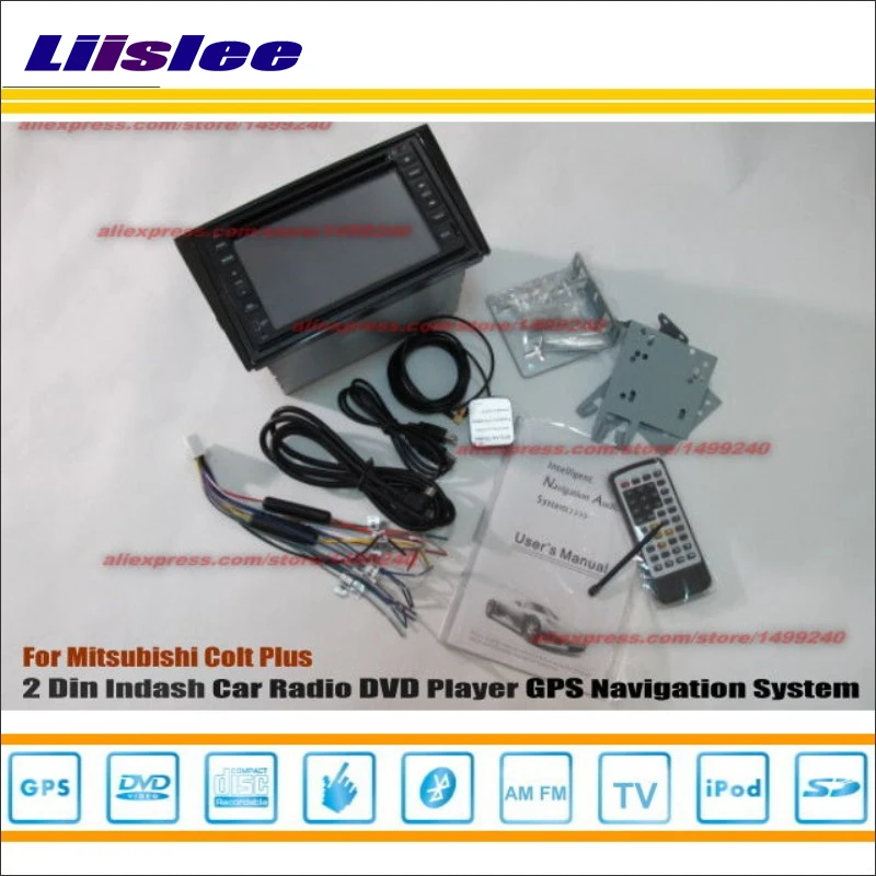 

Liislee For Mitsubishi Colt Plus 2007~2012 Radio CD DVD Player GPS Navi Navigation System Double Din Car Audio Installation Set