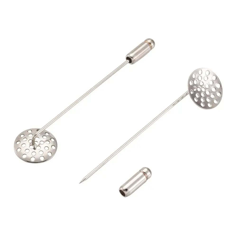 10 шт. 65 мм латунная Платиновая брошь булавка задняя часть фурнитура сделай сам