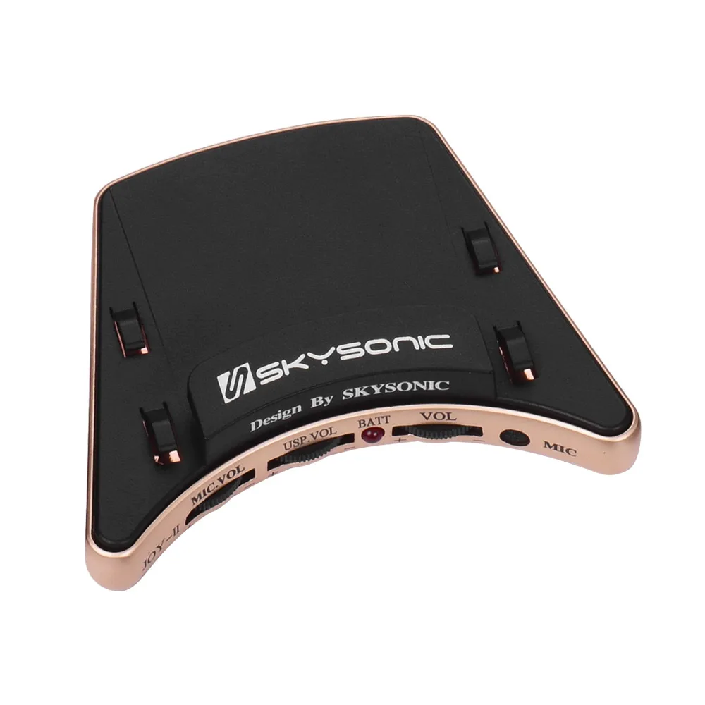 SKYSONIC JOY-II звукосниматель для акустической гитары пьезомикрофон Двойные режимы звукоснимателя с регуляторами громкости Простая установка для 36-42 дюймовой гитары