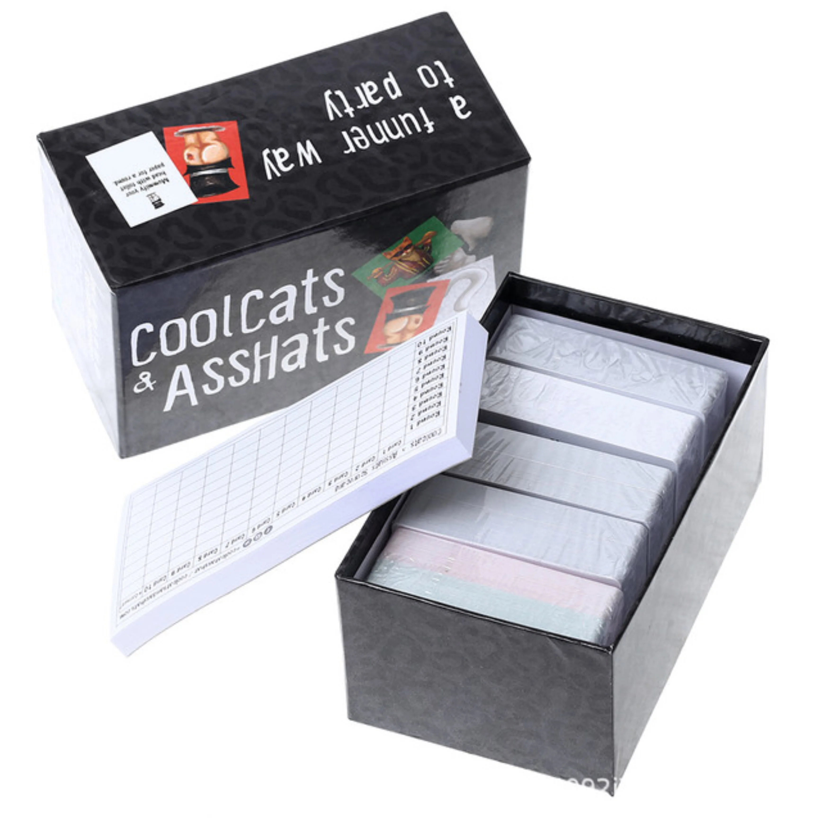 

Cards Game CoolCats & AssHats For Party Family Friends Easy To Play Fun Games
