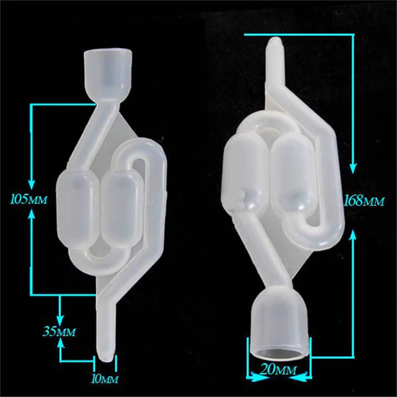 

Exhaust One-way Home Brew Wine Fermentation Airlock Air Lock Check Valve Water Sealed Valves Plastic Air Lock