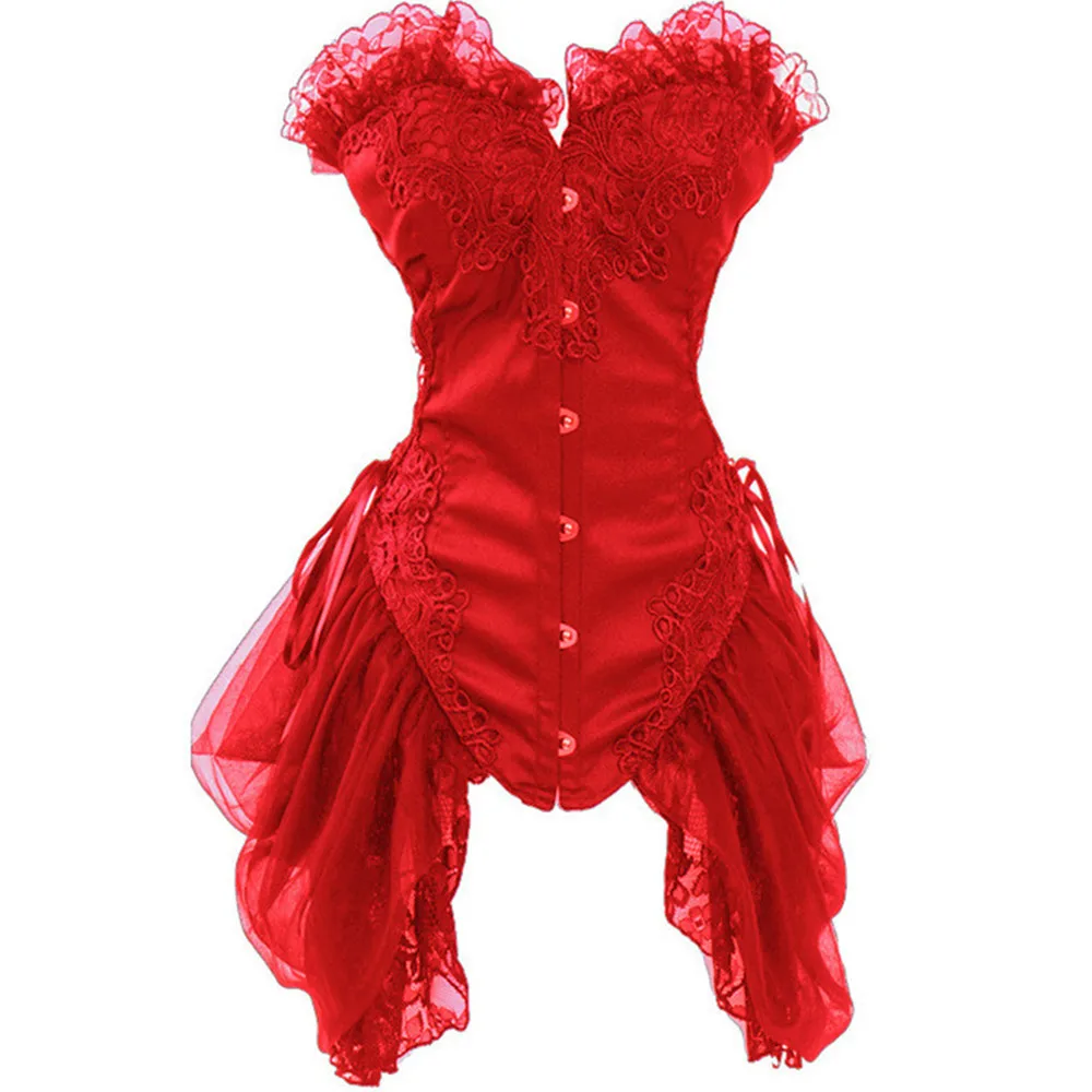 Новое поступление сексуальный бурлесковый кружевной Готический корсет бюстье