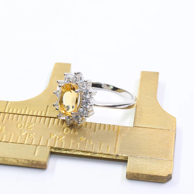 Классическое благородное украшение кольцо принцессы Дианы серебряное из