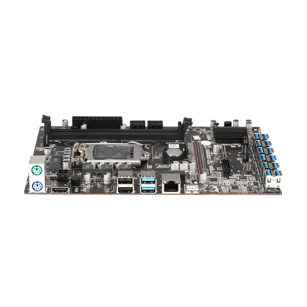 B250C BTC Mining Motherboard Switch MSATA Cable 12 PCIE to USB3.0 Graphics Card Slot LGA 1151 DDR4 VGA DIMM RAM Bitcoin Miner | Компьютеры