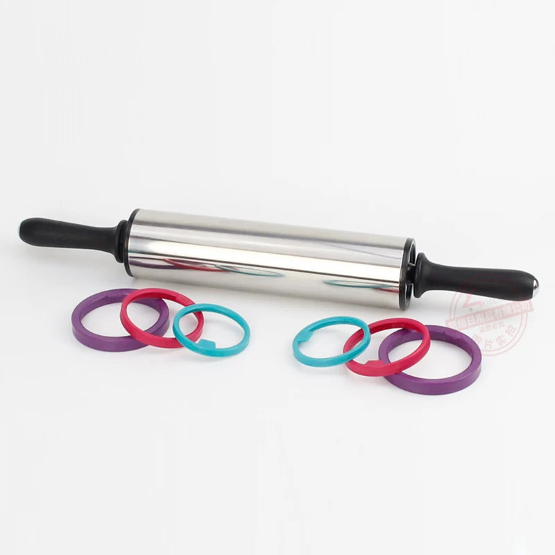 Большой Регулируемый штифт из нержавеющей стали с 3 съемными толстыми кольцами