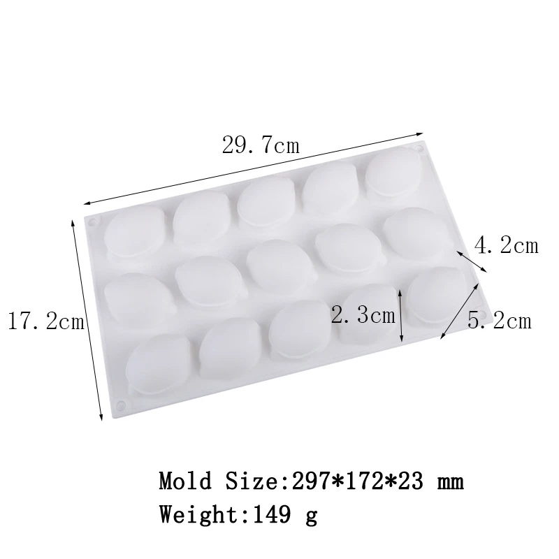 Силиконовая форма для фруктов желе мусса торта 15 ячеек| |