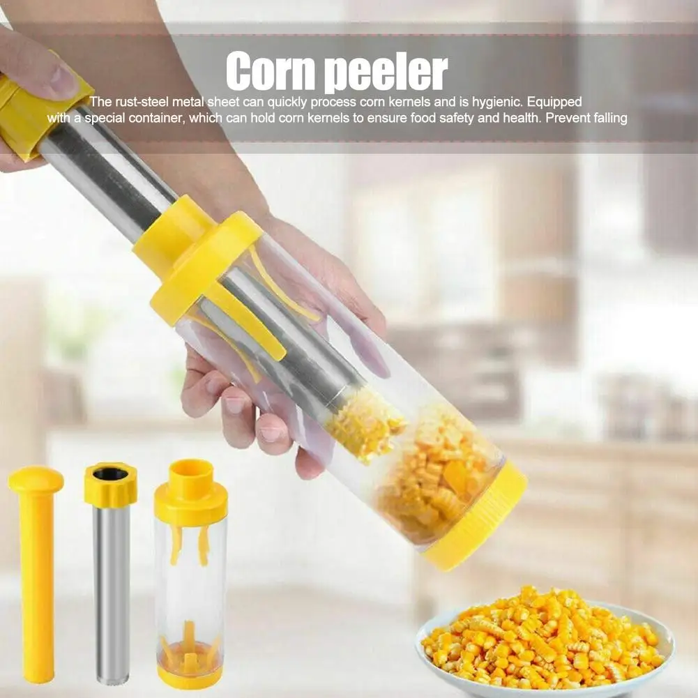

Corn Stripper Corn Cutter Kitchen Tools Stainless Steel Corn Cob Remover Cutter Kitchen Gadgets Accessory