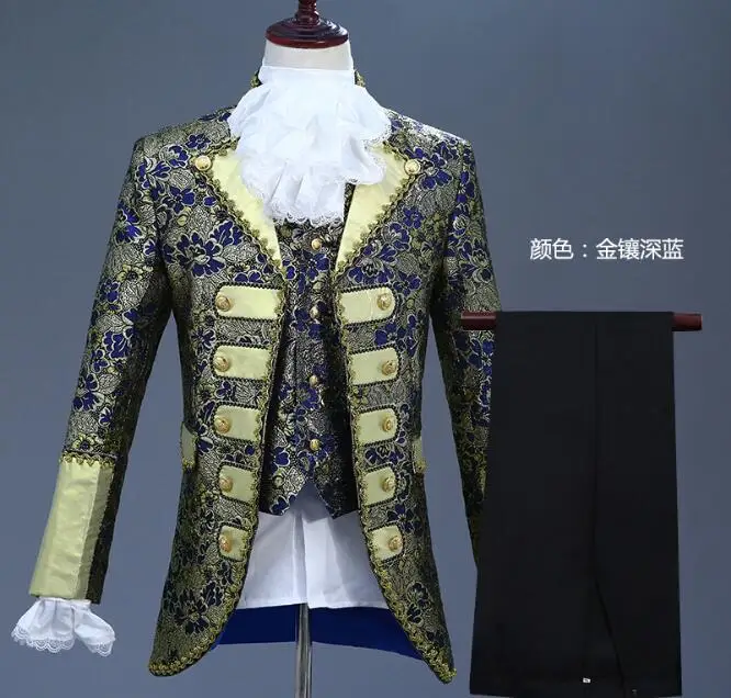 Король Принц Средневековый Ренессанс Для мужчин Косплэй Детский костюм для