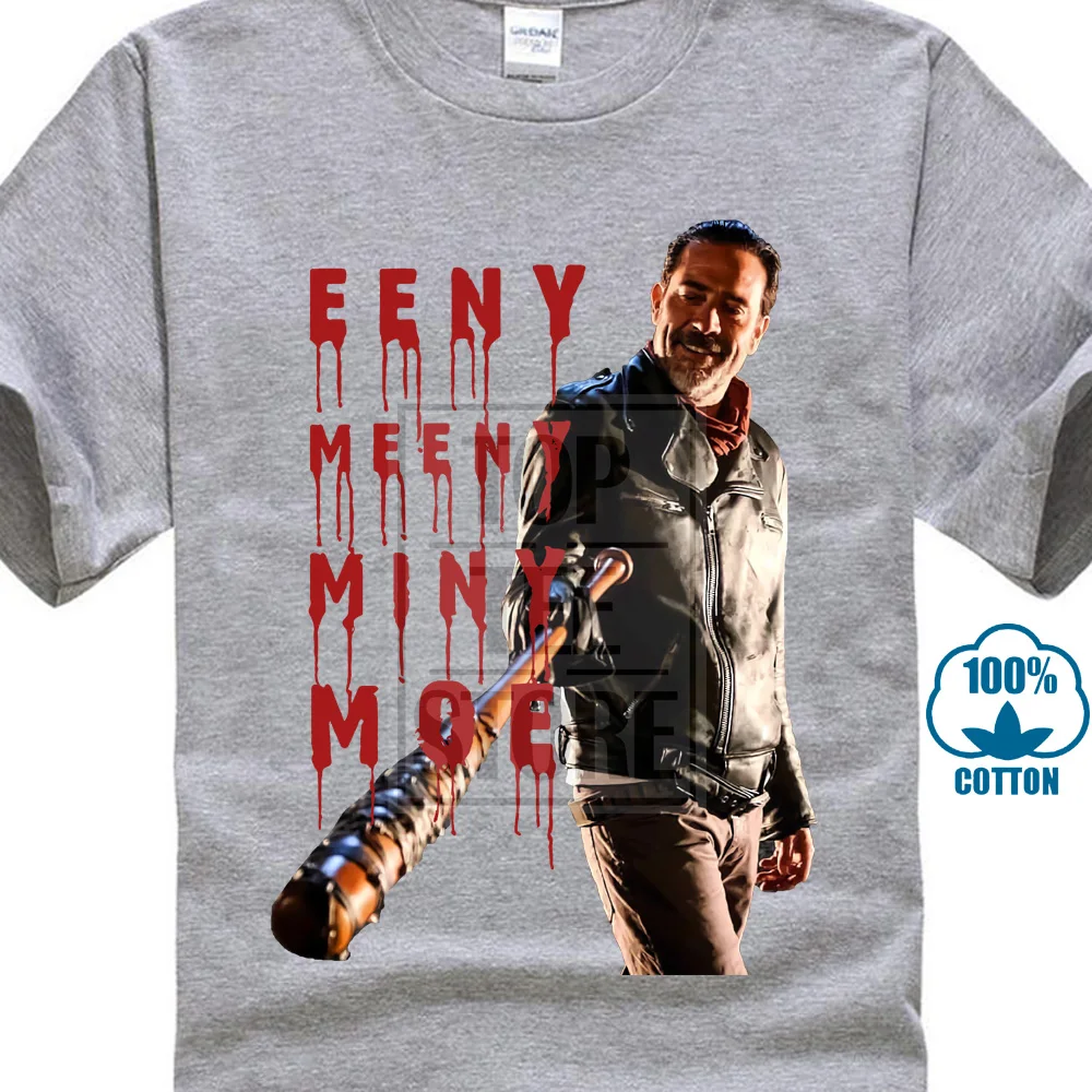Серый Футболка The Walking Dead Negan Eeny Meeny Miny Mo Размер: S-Xxl 022425 - Цвет: Серый