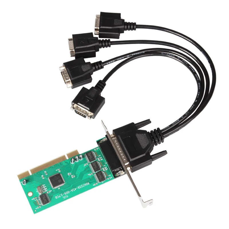 

Чип хорошего качества IOC845, 4 DB-9 Серийный (RS-232) Порты PCI, поддержка карты контроллера, низкий кронштейн, Лучшая цена