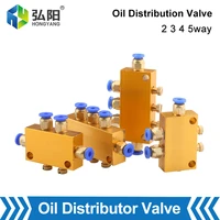 oil distribution valve 2 3 4 5 6 way lubricating oil piston adjustable distributor 4mm automatic cnc oil pump accessories