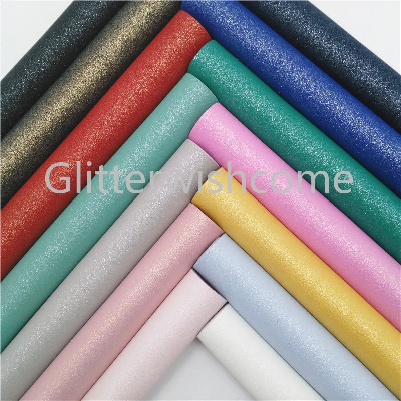 Блестящая блестящая кожа искусственная для бантов GM489A 21x29 см A4