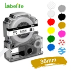 Labelife 1 шт. SS36KW ST36KW 36 мм черный на белом фоне этикеточная лента совместимый для Epson этикетировщик SS36KW LK-7WBN для LW-1000P 900P