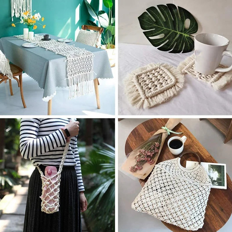 

Cotton Thread Wooden Beads Wooden Ring Wooden Stick Used to Make Crafts DIY Plant Hangers