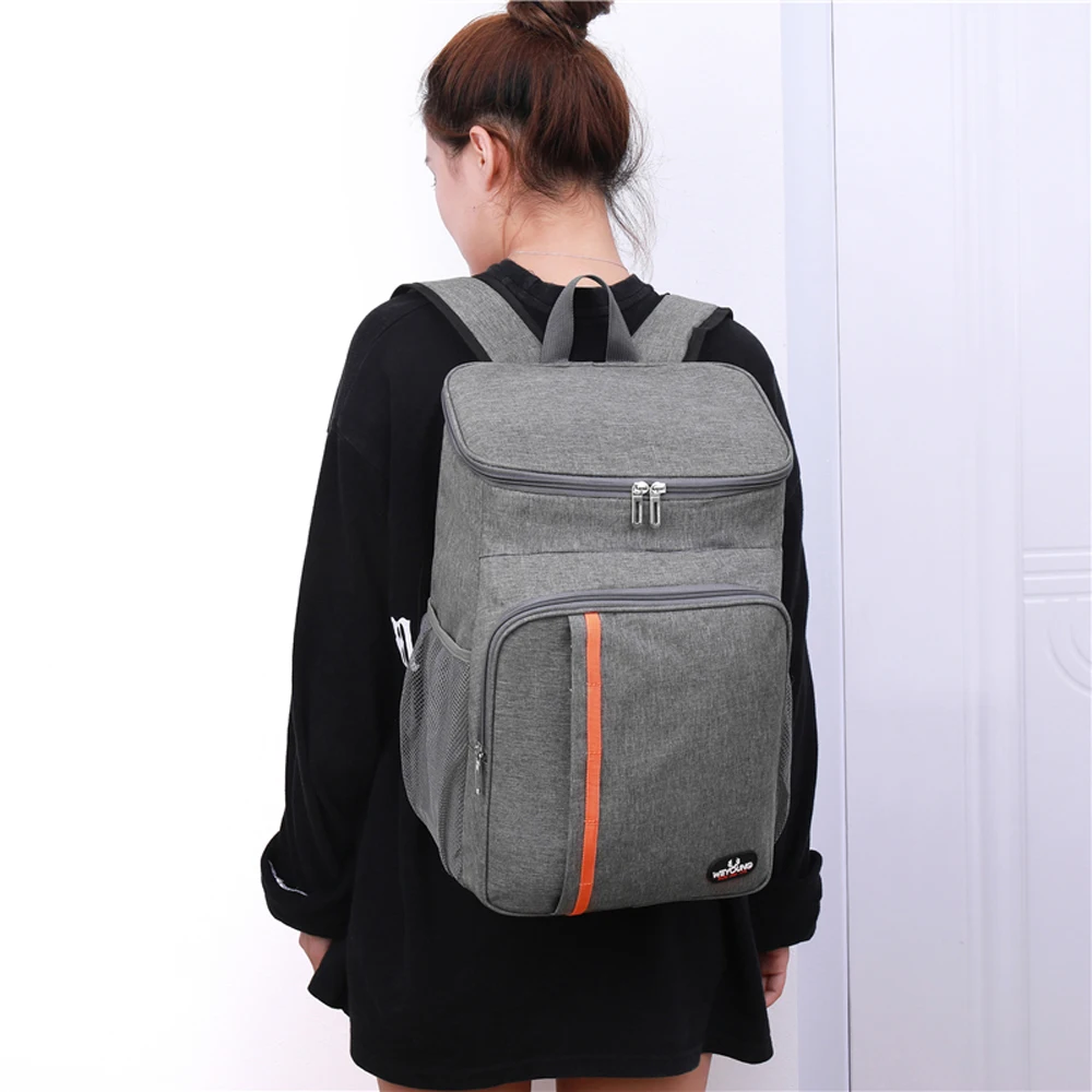 

18l Large Capacity Cool Warm Insulated Bag Leak Proof Lunch Backpack Thermal Picnic Bag Picnic Food Beverage Storage Bag