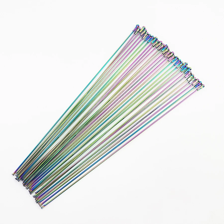 Велосипедные круглые спицы Champion 2 0 J-образные изогнутые/прямые Разноцветные