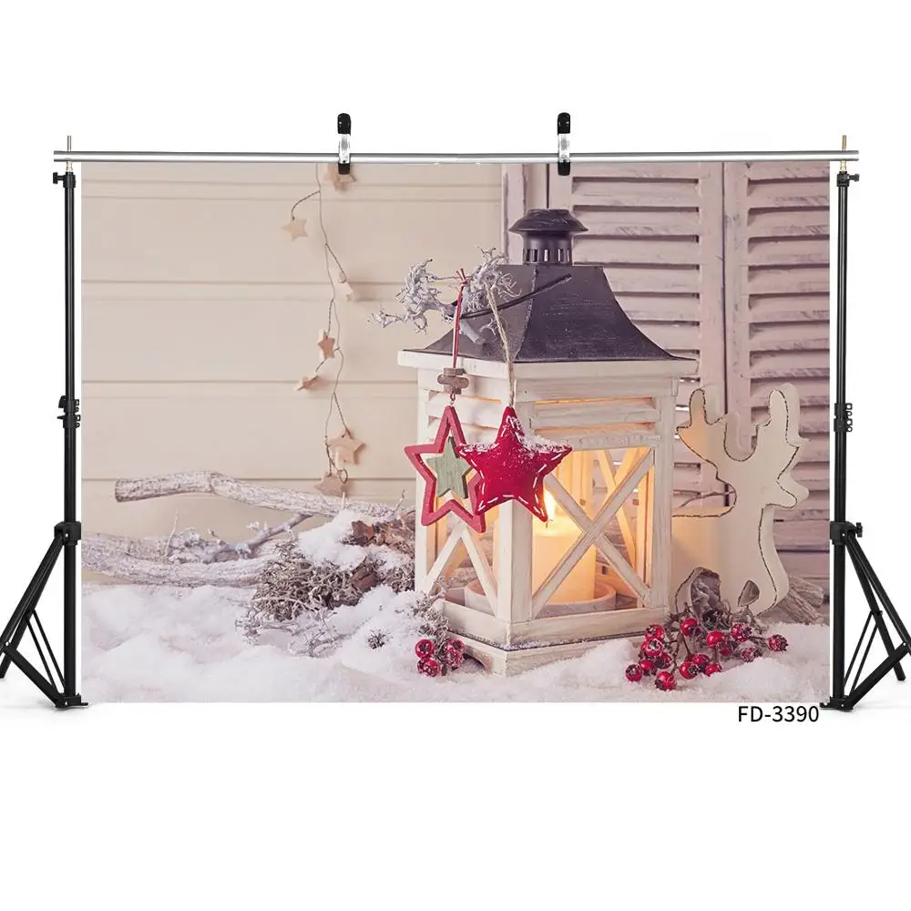 Рождественский фонарь светильник Зимний снег декорация для фотосъемки