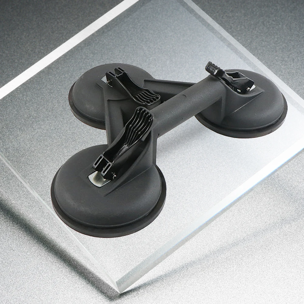 

Glass Suction Cups Heavy Duty Aluminum Alloy Lifter with Thick & Large Rubber Pad for Lifting Moving Glass Ceramic Tiles Granite