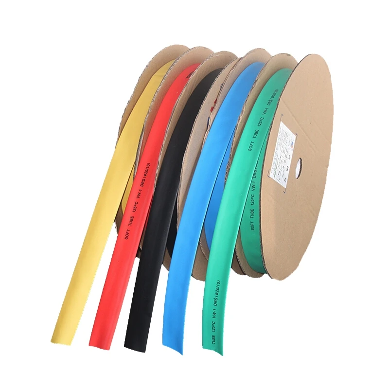 Термоусадочная трубка термостойкая для проводов 1 м 2:1 мм 2 3 4 5 6 8 10 12 мм|Кабельные