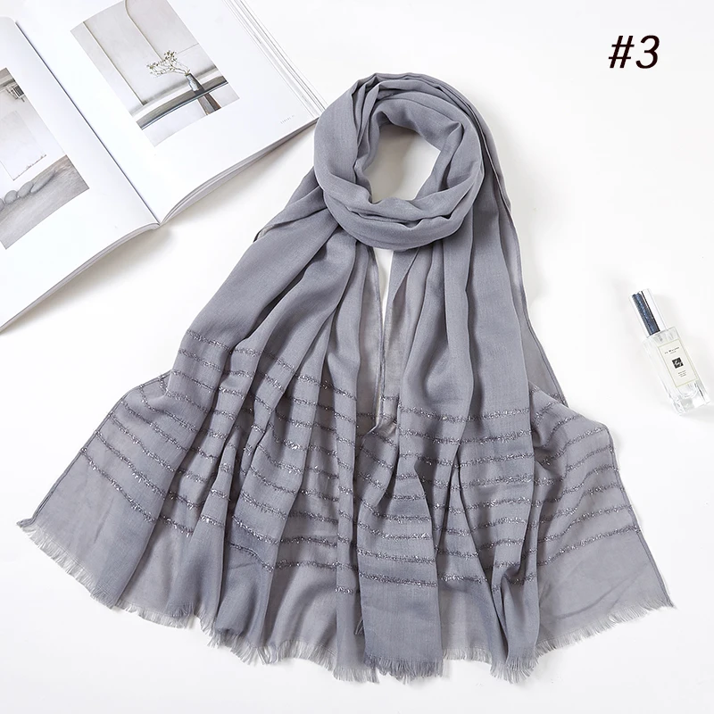 Plain Shimmer maxi cotton scarf hijab solid Fringed shawls glitter muslim long muslim head wrap turbans scarves/scarf 10PCS/LOT