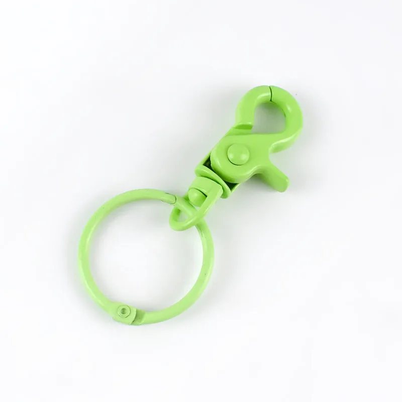 15lt green Meetee 5 шт. 43*30 мм цветная металлическая пряжка для собаки крюк брелок O D кольцо DIY ювелирные изделия ручной работы Harware ремесла аксессуары AP598 - Цвет: 15lt green