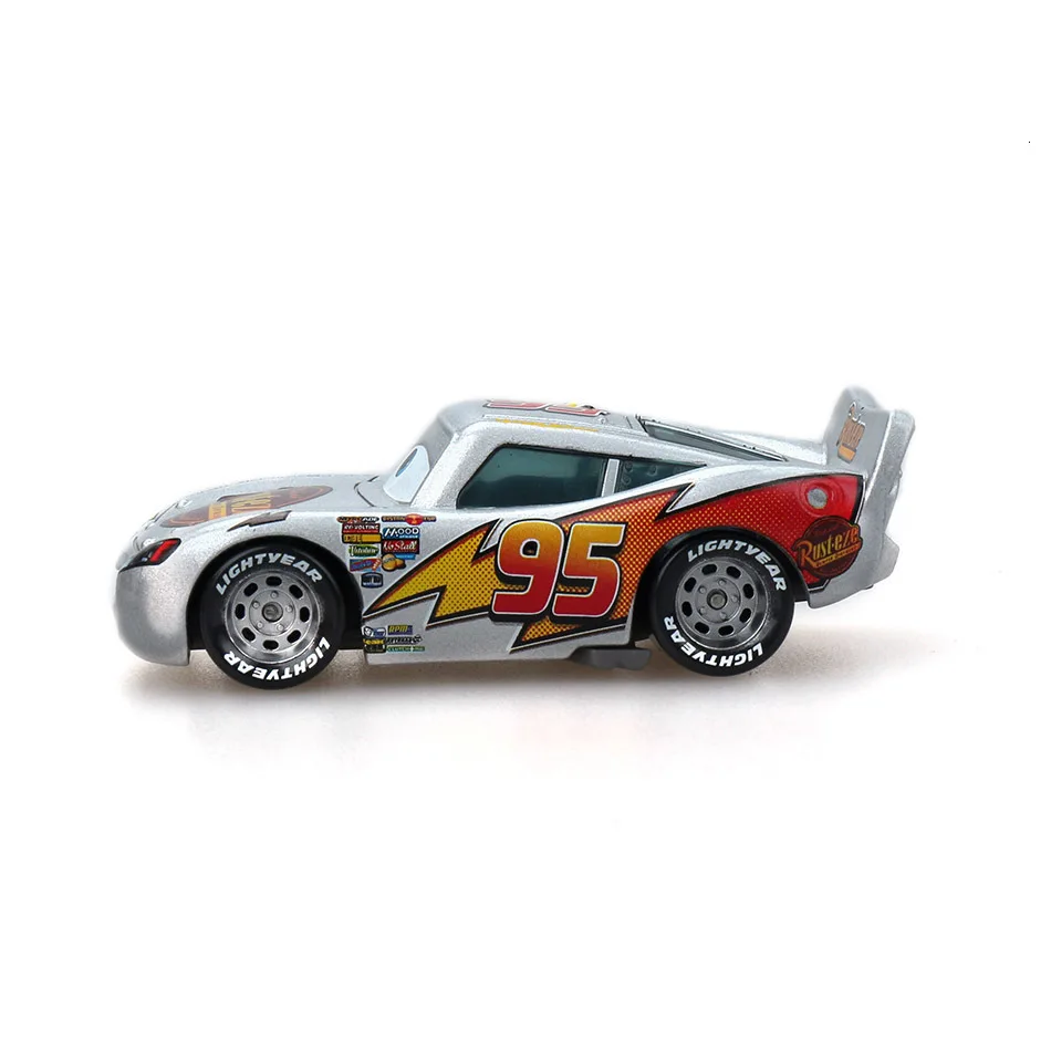 Disney Pixar Cars 2 3 Lightning 40 стиль Mcqueen Mater Jackson Storm Ramirez 1:55 литой автомобиль металлический сплав мальчик детские игрушки подарок
