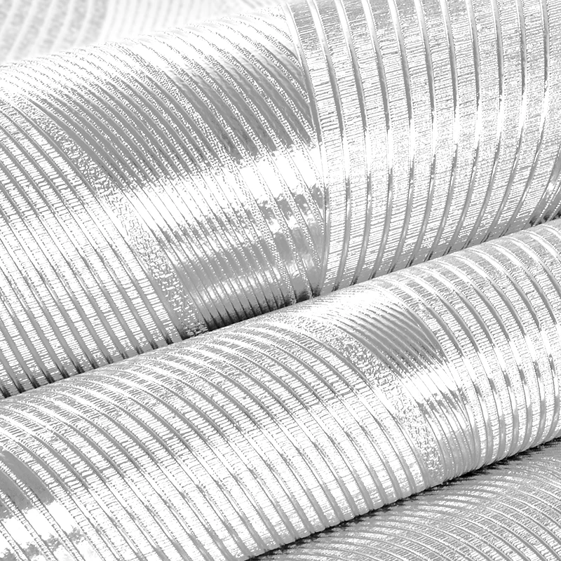 Современная Водонепроницаемая Серебристая фольга настенные бумаги KTV