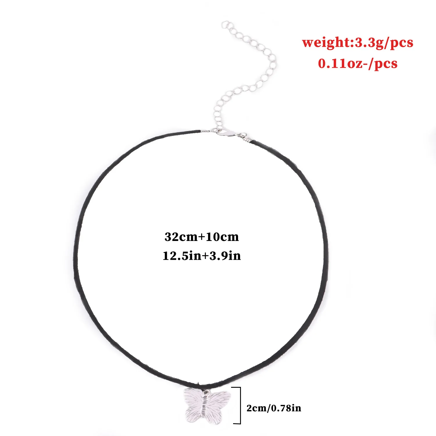 States ночной клуб ожерелье в полоску с бабочкой Женская панковская дыхательная