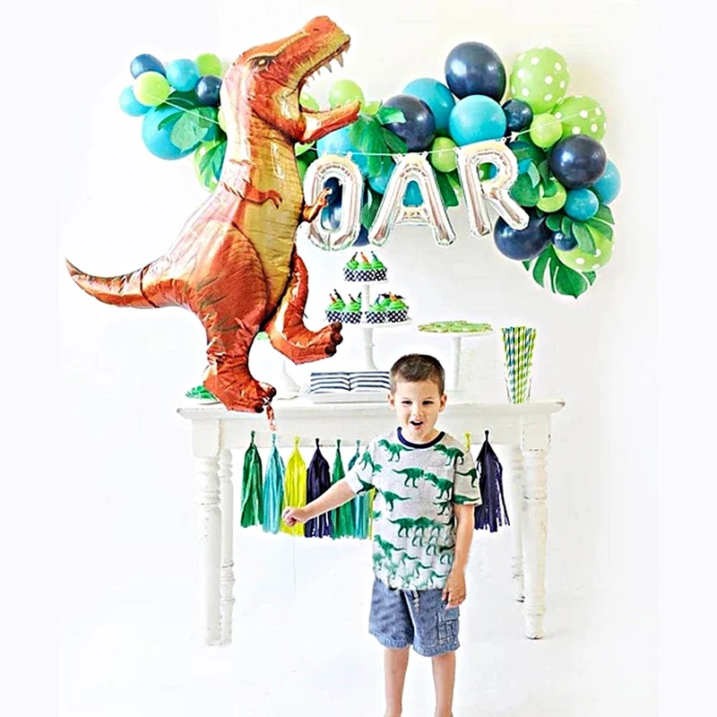 1 шт. динозавр Фольга шар для мальчиков воздушные шарики в виде животных детей
