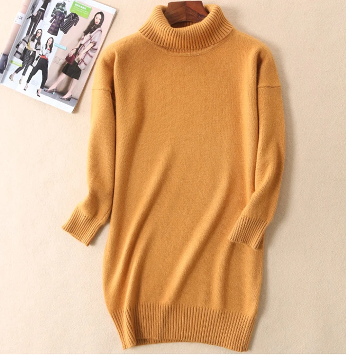 Осень зима 2021 элегантное прямое дизайнерское платье из смеси кашемира и хлопка с