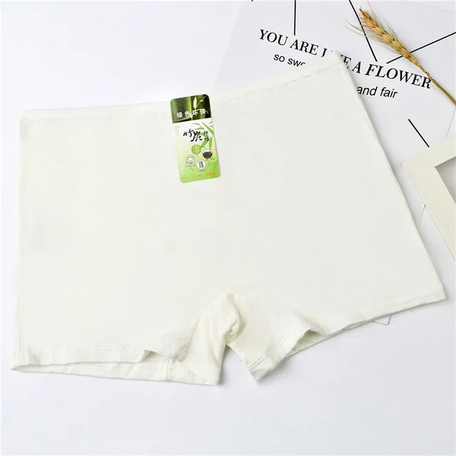 white Короткие штаны, женские боксеры, шорты, женские безопасные трусики, удобные женские трусики, безопасое для здоровья белье, женское нижнее белье 4,6 - Цвет: white