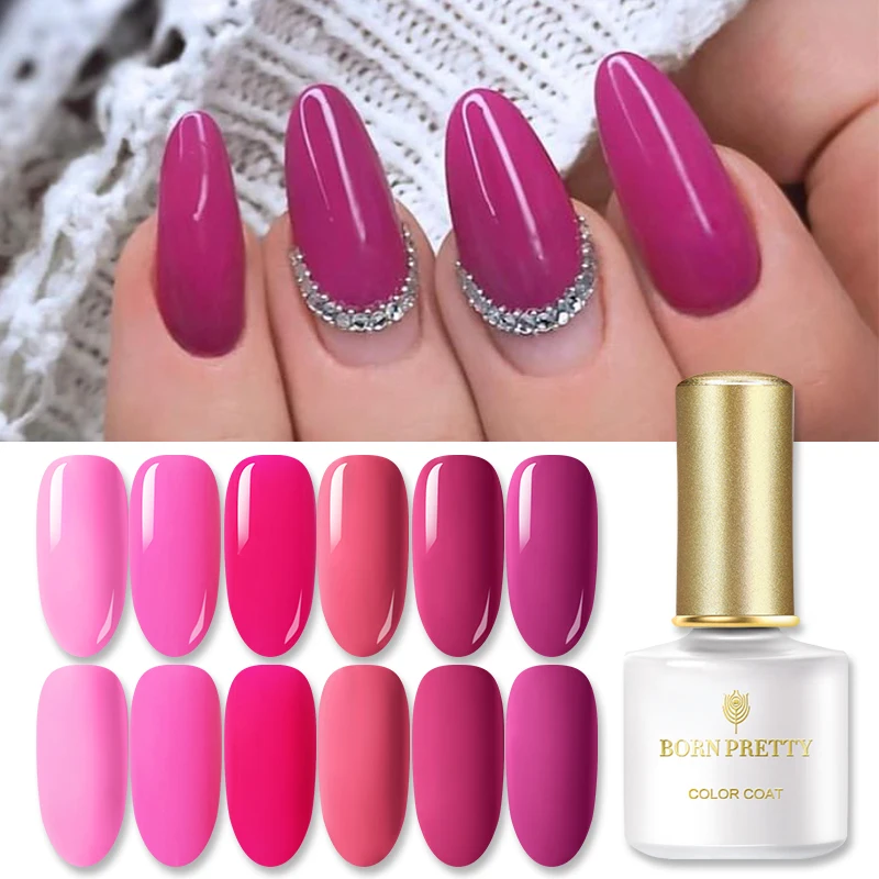 Гель лак BORN PRETTY для ногтей серия сливового цвета отмачиваемый УФ матовый гель