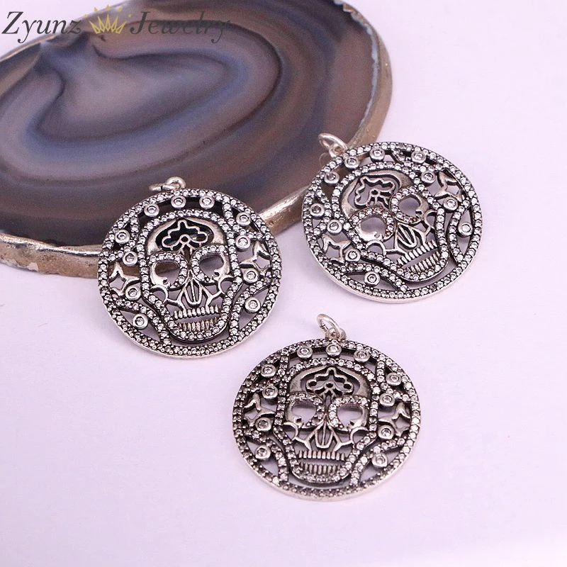 3 шт. винтажные антикварные подвески скелеты с фианитами|Подвески| |