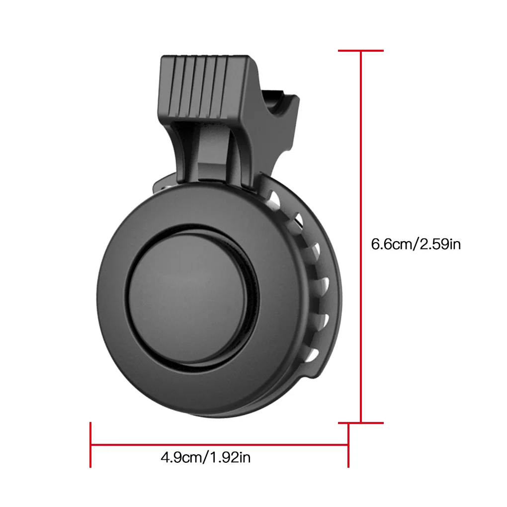 

Electric Bike Horn Water Splash Proof USB Rechargeable Bike Bell Quick-release Bicycle Ring