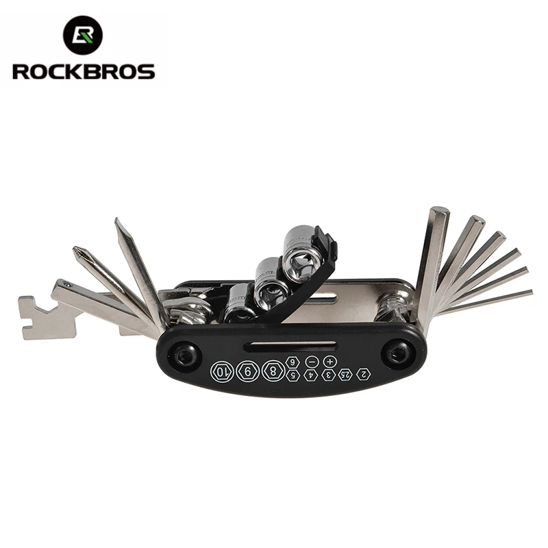 Набор инструментов для велоспорта ROCKBROS Мультитул 16 в 1 велосипедная отвертка