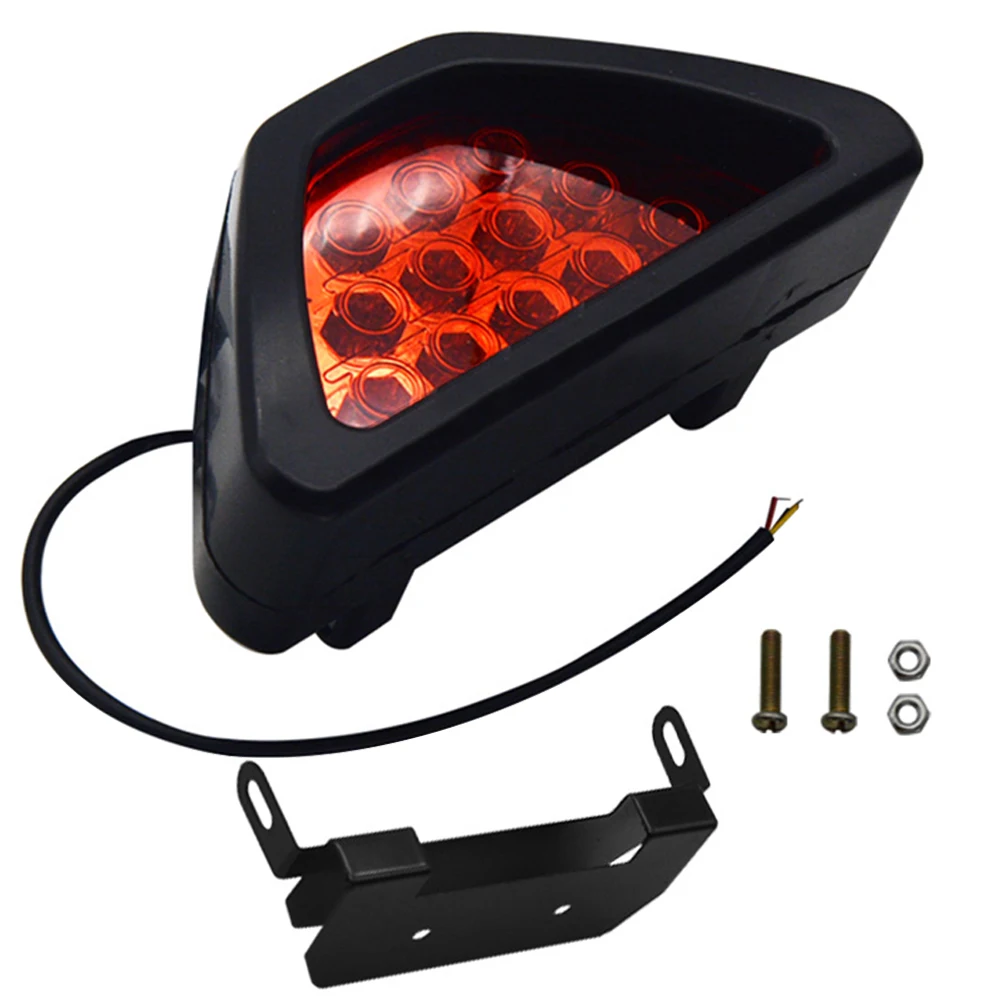 

Automobile And Motorcycle Led Rear Fog Lamp F1 Triangle Led Brake Flashover Warning Light Strobe Lamp Rear Motorcycle Rear Light