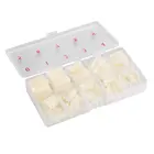 500 шт., накладные ногти натурального цвета с полуобложкой