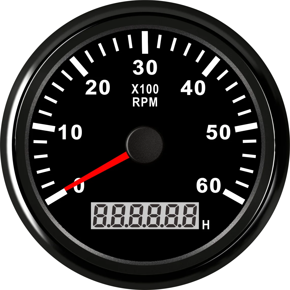 

85mm Generator RPM Gauge Hour Meter Tachometer 6000RPM With Backlight for Diesel Engine