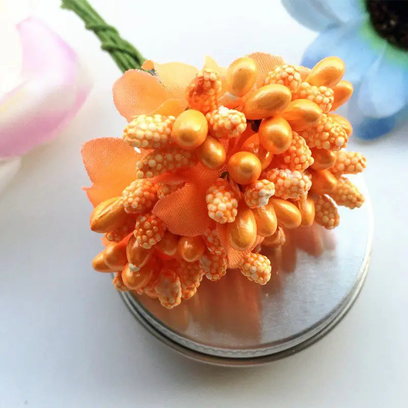 WedFavor 120 шт. мини цветочные тычинки искусственные фрукты Пип ягоды бутон для