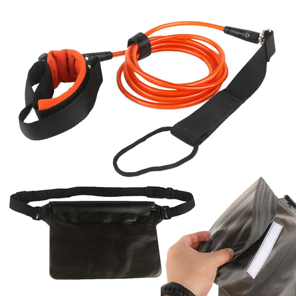 Поводок для серфинга премиум класса 5 мм ТПУ веревка ног Аксессуары поддержка