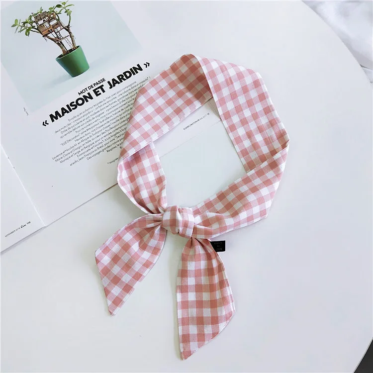 Новинка 2019 Модный классический маленький шарф из хлопка и льна женский сумка для