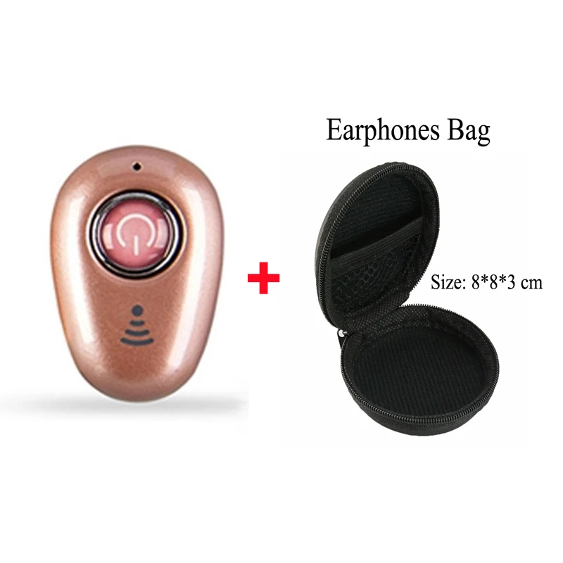Pink With Bag Для Galaxy buds беспроводные наушники Bluetooth наушники в ухо мини Handsfree невидимые вкладыши с микрофоном для samsung buds huawei - Цвет: Pink With Bag
