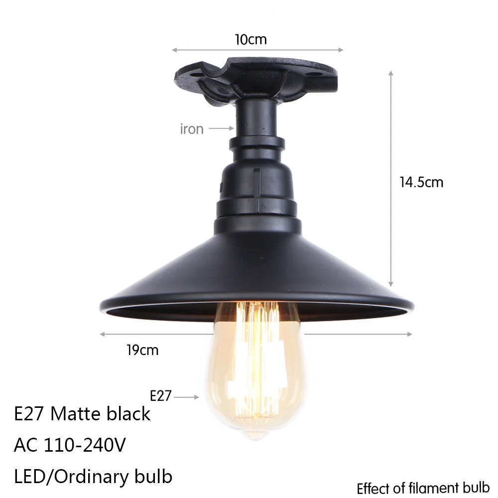 Винтажные окрашенные новые потолочные лампы E27 светодиодсветодиодный 220 В