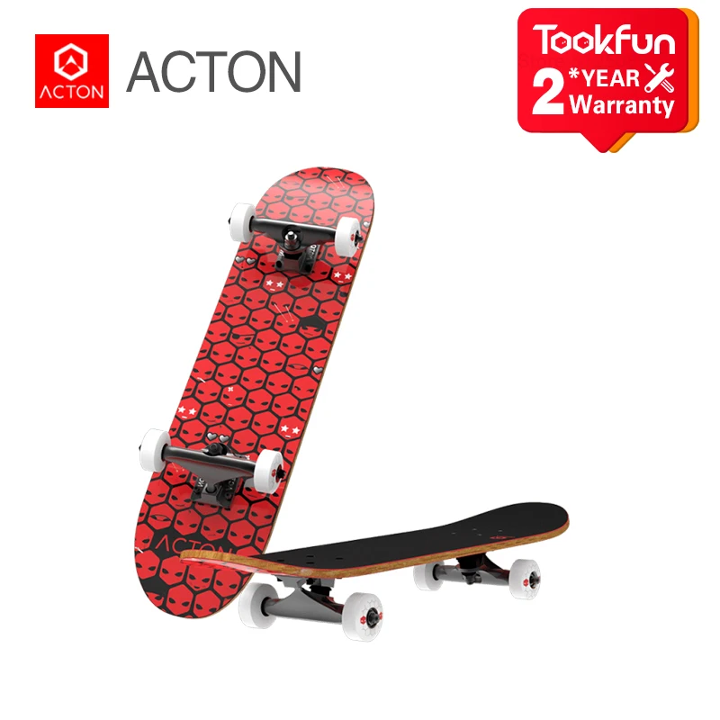 Скейтборд xiaomi Acton Double Rocker модный дизайн классические трюки из канадского клена