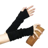 anime gloves cosplay darkly ninja mitten oversleeve man women fashion sun block warm sports half finger cuff cosplay accessories