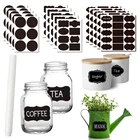 Стираемая доска, стикер, этикетка для рукоделия, кухонные банки, стикеры для классной доски с маркером, 20-100 шт.5 комплектов