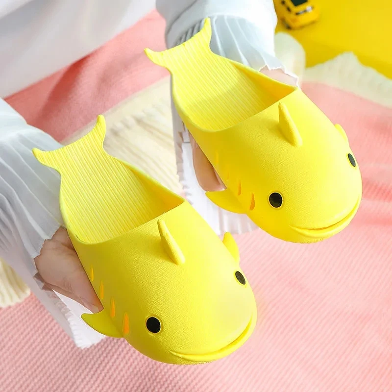 

Funny fish slides children cool summer shoes boys slippers 2021 stylish Creativity designer slippers girls mules