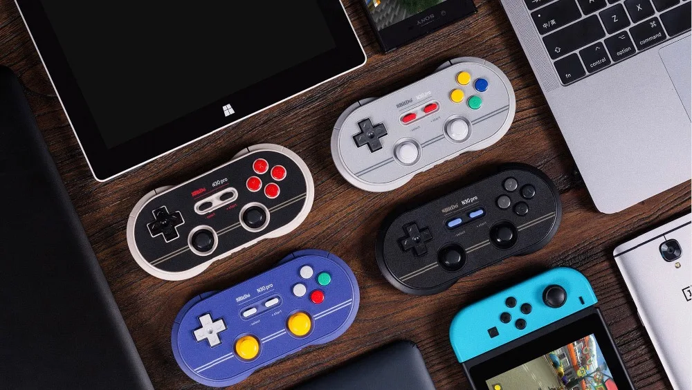 Новый 8bitdo N30 Pro 2 Bluetooth геймпад беспроводной контроллер с джойстиком для